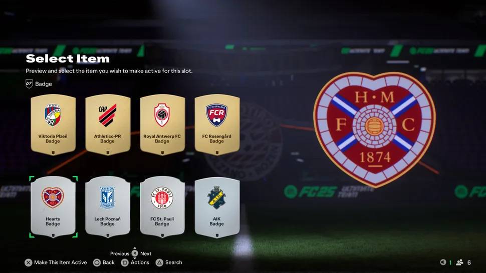 fc 25 Heart Of Midlothian badges