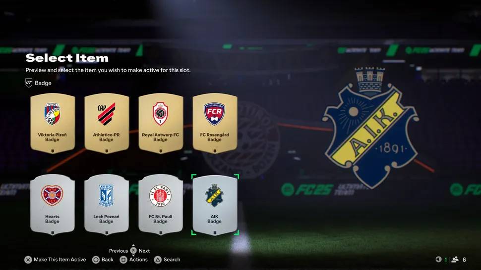 fc 25 AIK Solna Badge