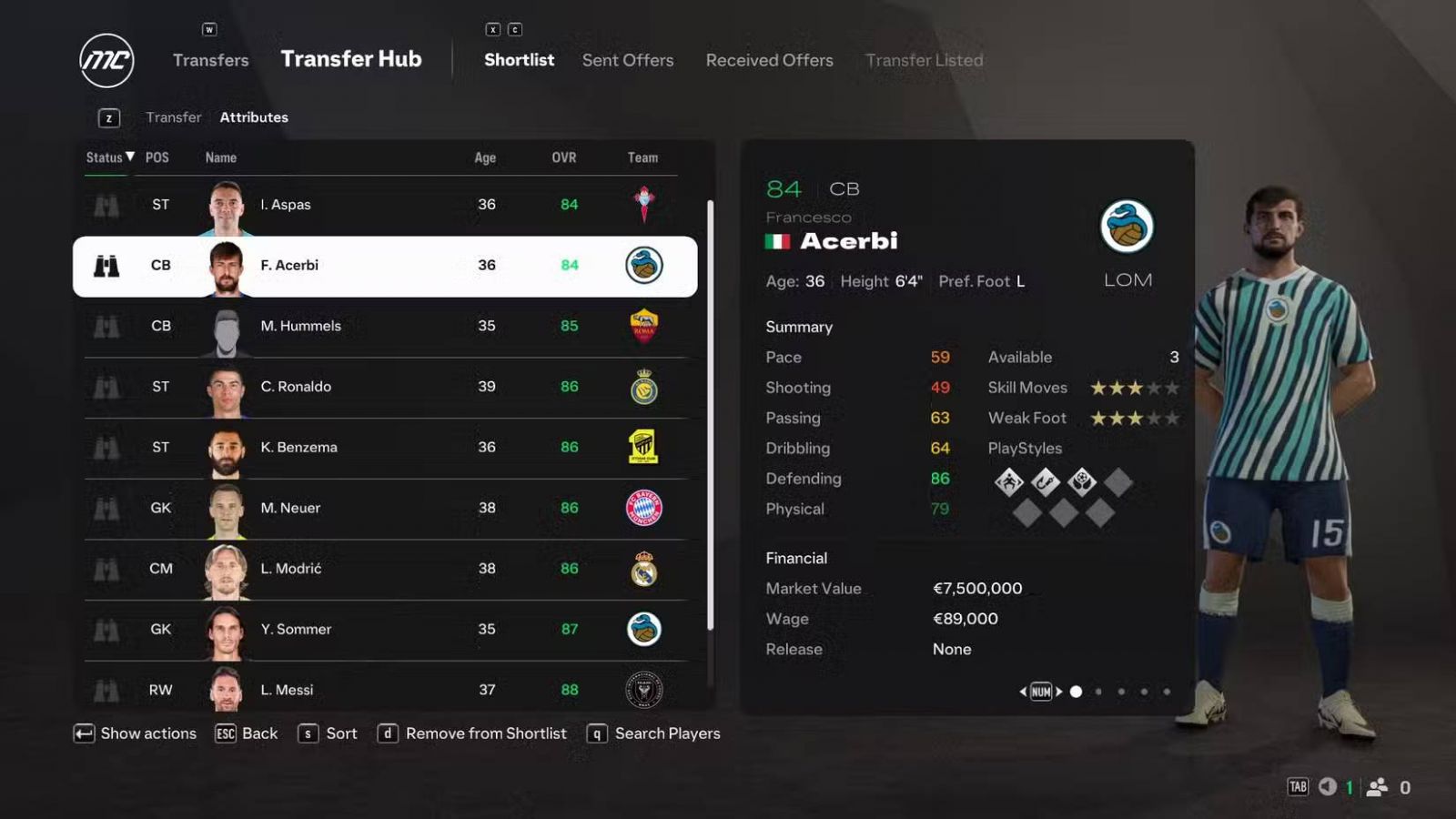 EA FC 25 Francesco Acerbi