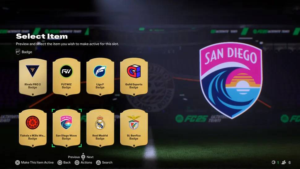 fc 25 san diego wave badge