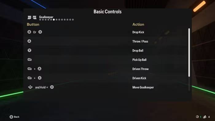 FC 25 Goalkeeper Controls