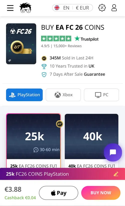 Select platform to buy EA FC 26 coins