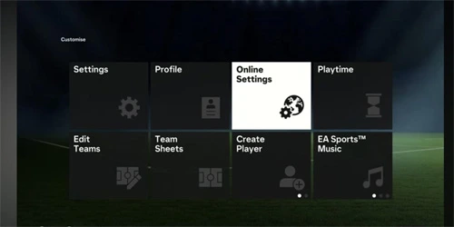 EA SPORTS FC 主机设置界面