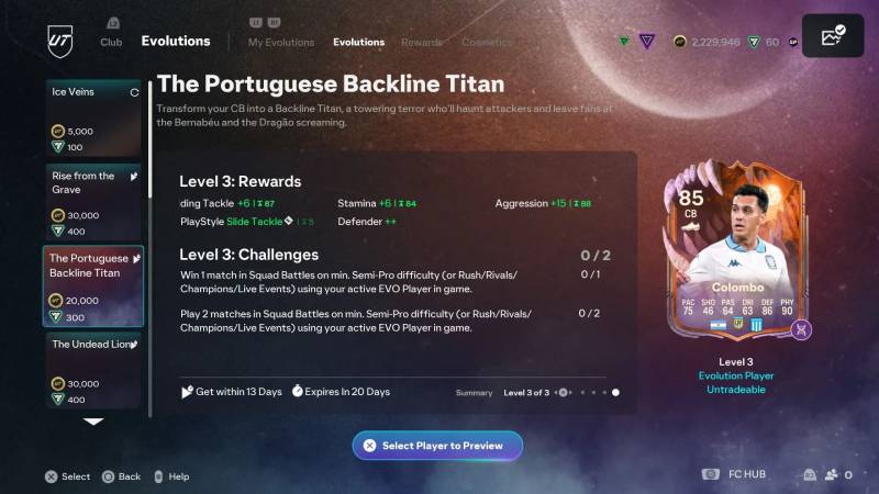 FC 26 BACKLINE TITAN UPGRADES
