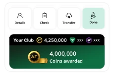 How to get FC Coins Step 3: Completed
