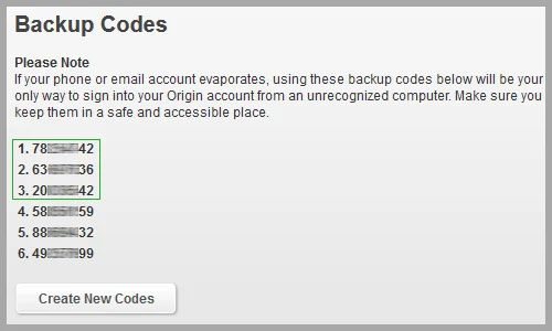 EA FIFA Backup Codes View How to See