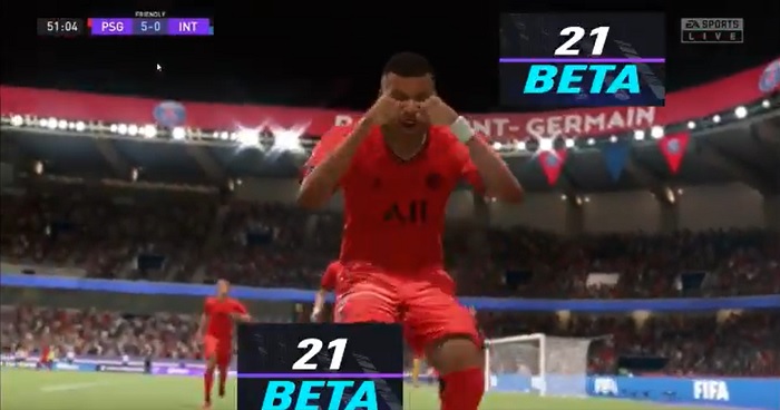 PSG-7 Mbappe weeping celebrating goal fifa 21