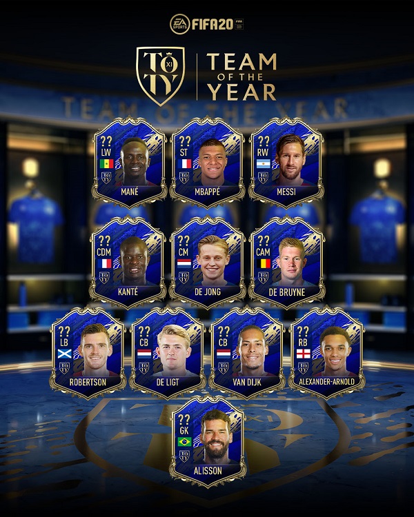 TOTY FUT20 Ultimate XI FIFA