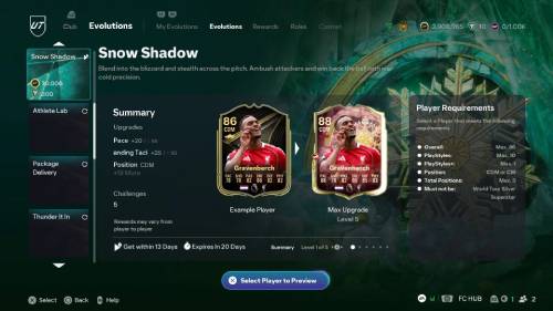 fc 26 snow shadow evo