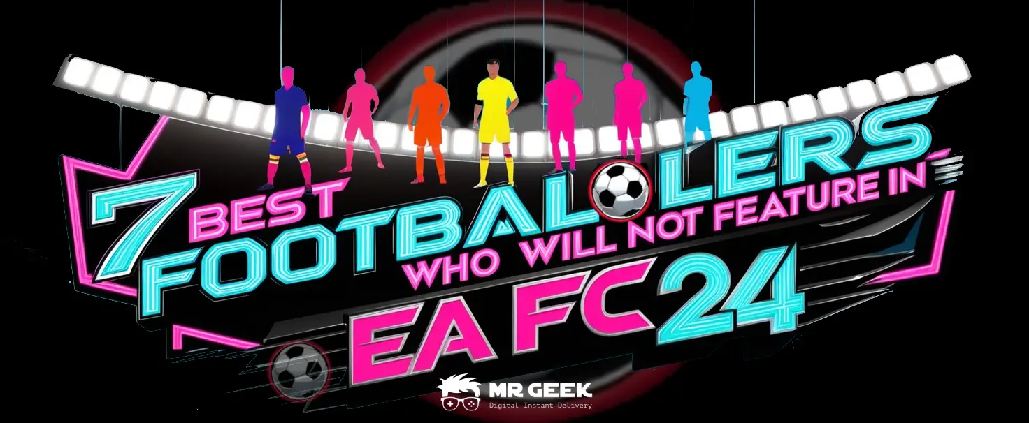 شعار EA FC 24 ولاعبي كرة القدم في العمل