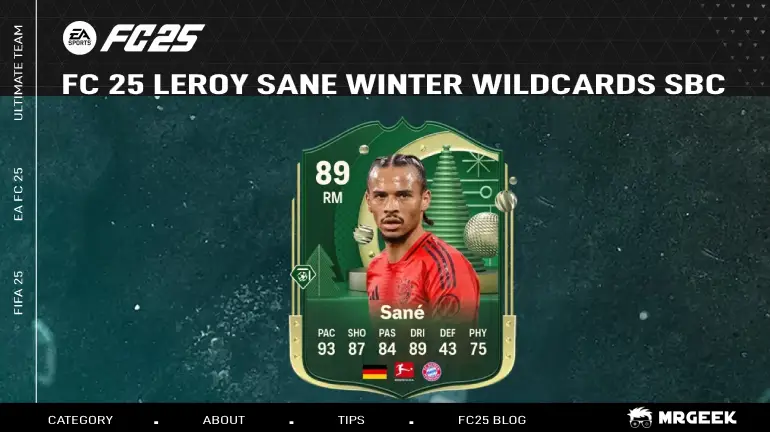 FC 25 Leroy Sané Winter Wildcards SBC