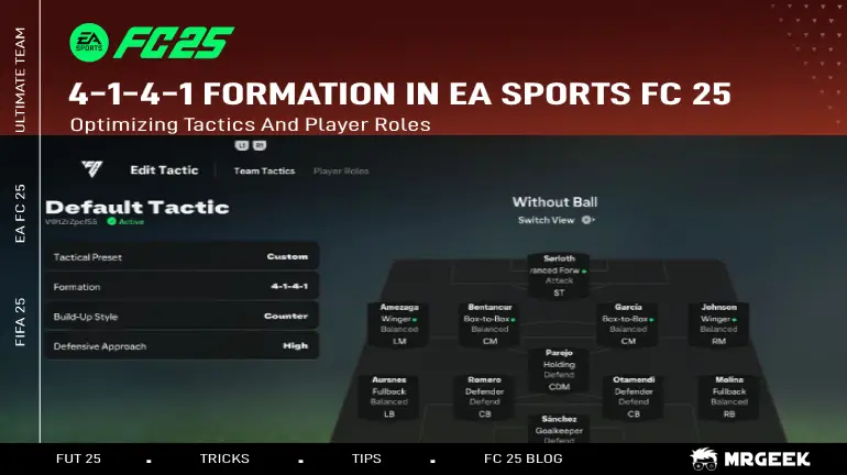 4-1-4-1-Formation in EA Sports FC 25: Taktiken und Spielerrollen optimieren