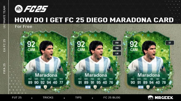 Wie bekomme ich die Diego Maradona-Karte kostenlos in FC 25?