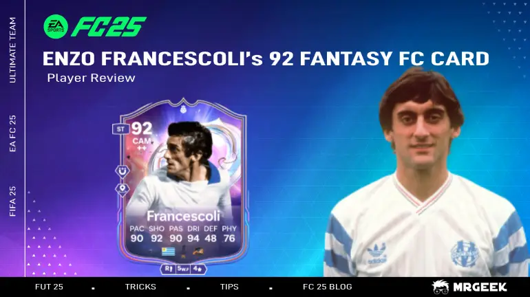 Enzo Francescoli’s 92 Fantasy FC Card Player Review
