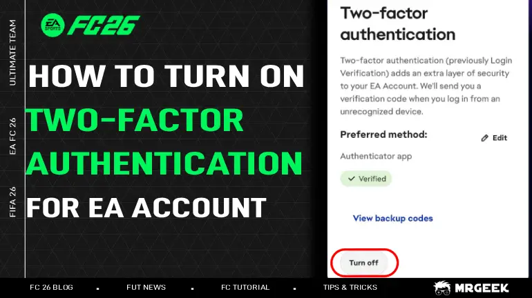 Step-by-step tutorial on enabling two-factor authentication (2FA) for better security on your EA Account.