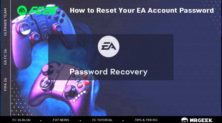 Tutorial on how to reset your FUT account password if you’ve forgotten it