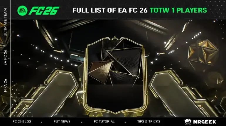 Full List of EA sports FC 26 TOTW 1 Players