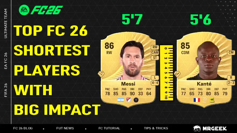 Top 10 Shortest Players in FC 26 With Big Impact