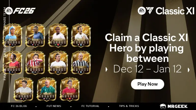 EA SPORTS FC 26 Classic XI Heldenhandleiding