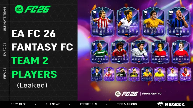 FC 26 Fantasy FC Team 2 Leaked Players and release date