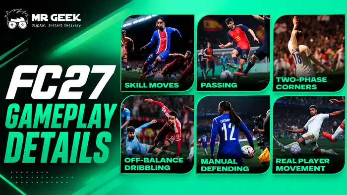 Discover every confirmed EA SPORTS FC 27 gameplay change, including manual defending improvements, AI defending nerfs, off-balance dribbling, new crossing mechanics, updated corner kicks, through passing changes, and more.
